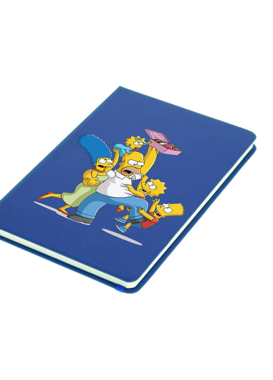 Блокнот А5 Сім'я Сімпсонів Світло-блакитний (92228-3906-SK) MobiPrint (257324452)