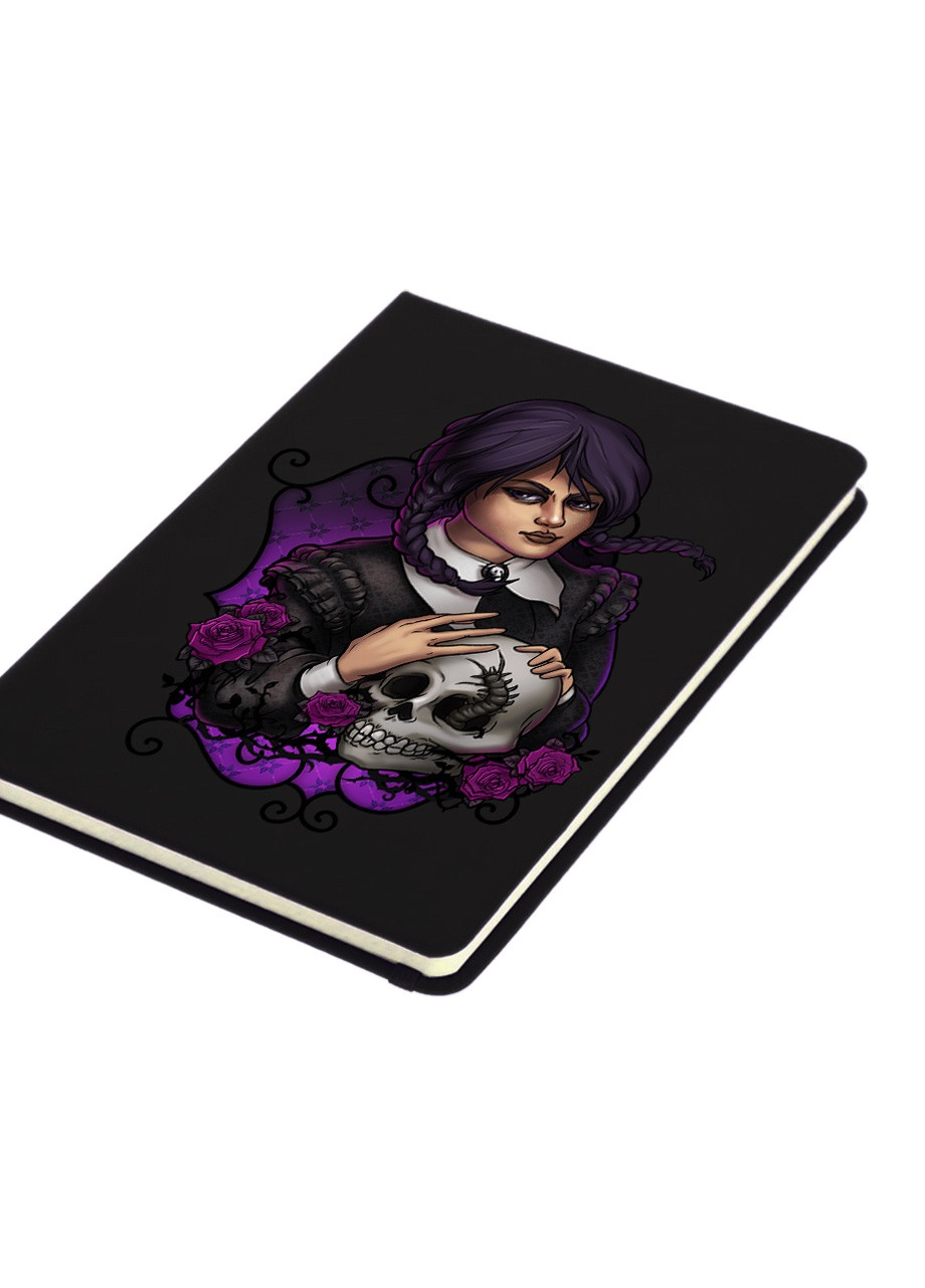 Блокнот А5 Уенсдей (Wendsday) 3 Чорний (92228-3924-BK) MobiPrint (257321906)