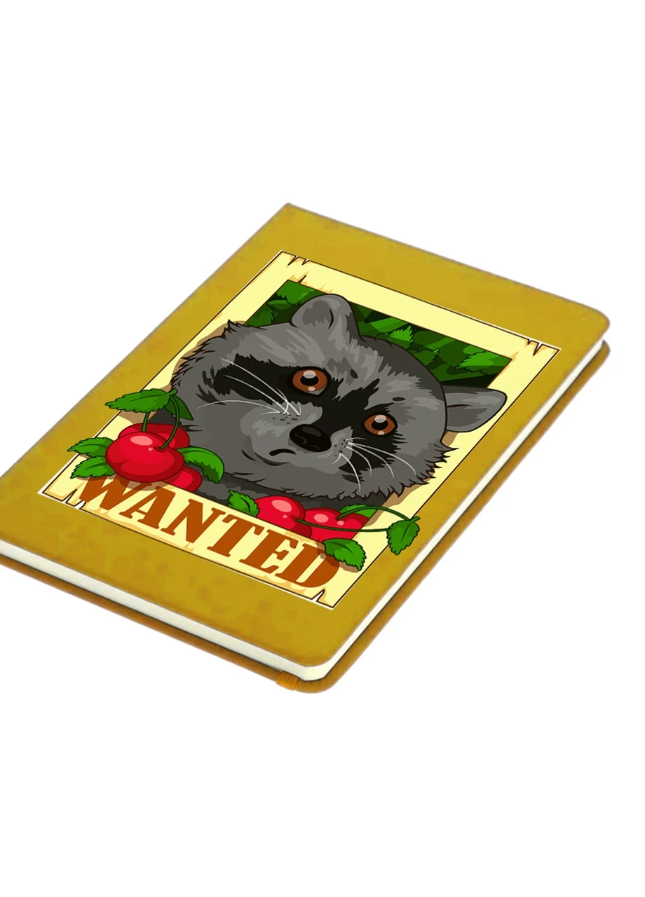 Блокнот А5 Розшукується єнот Жовтий (92228-3883-SY) MobiPrint (257326652)