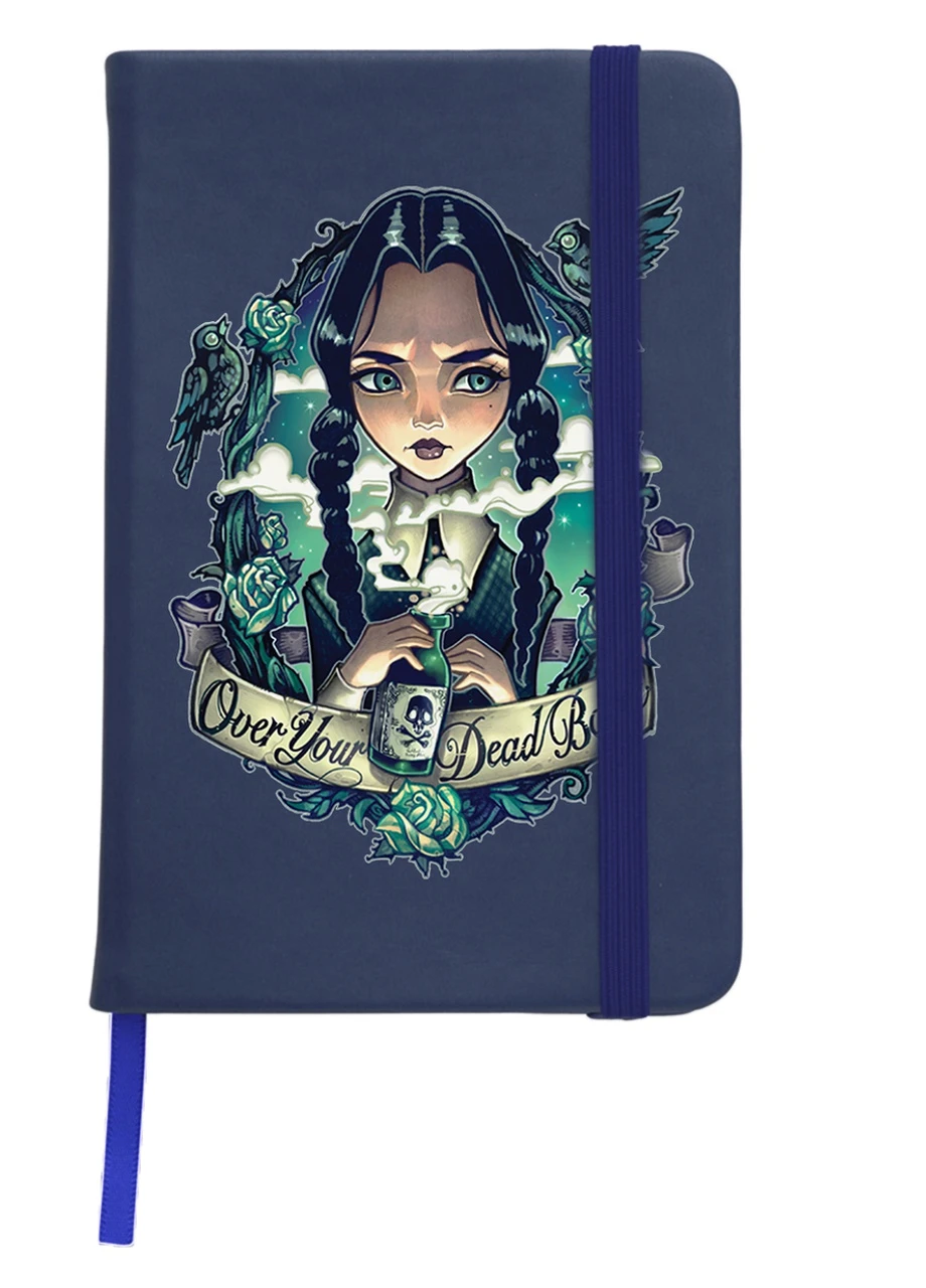 Блокнот А5 Уенсдей (Wendsday) Темно-синій (92228-3922-NB) MobiPrint (257326246)