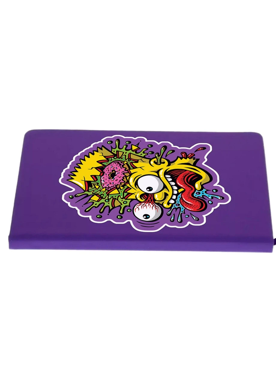 Блокнот А5 Барт Симпсон Фиолетовый (92228-3905-PU) MobiPrint (257325821)
