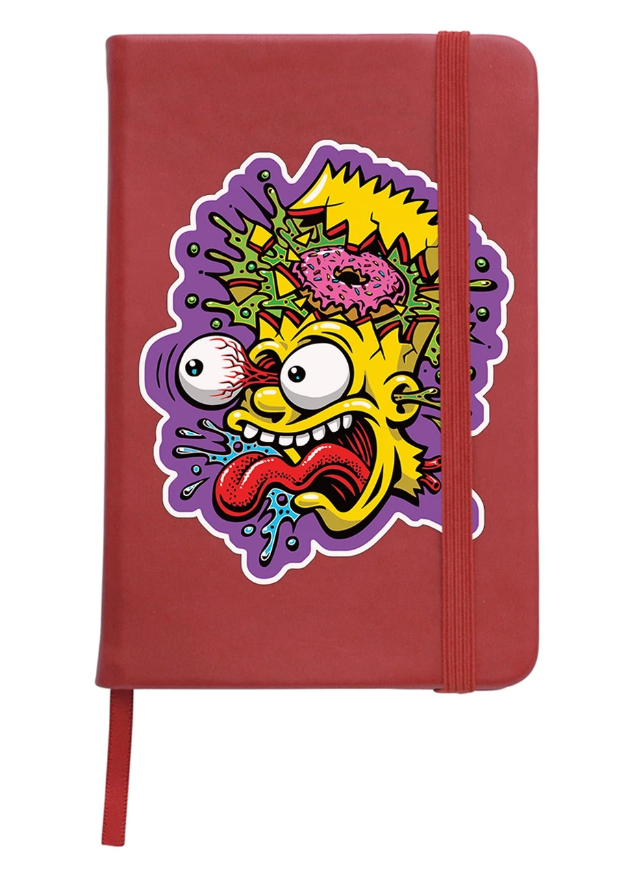 Блокнот А5 Барт Сіпсон Червоний (92228-3905-RD) MobiPrint (257323373)