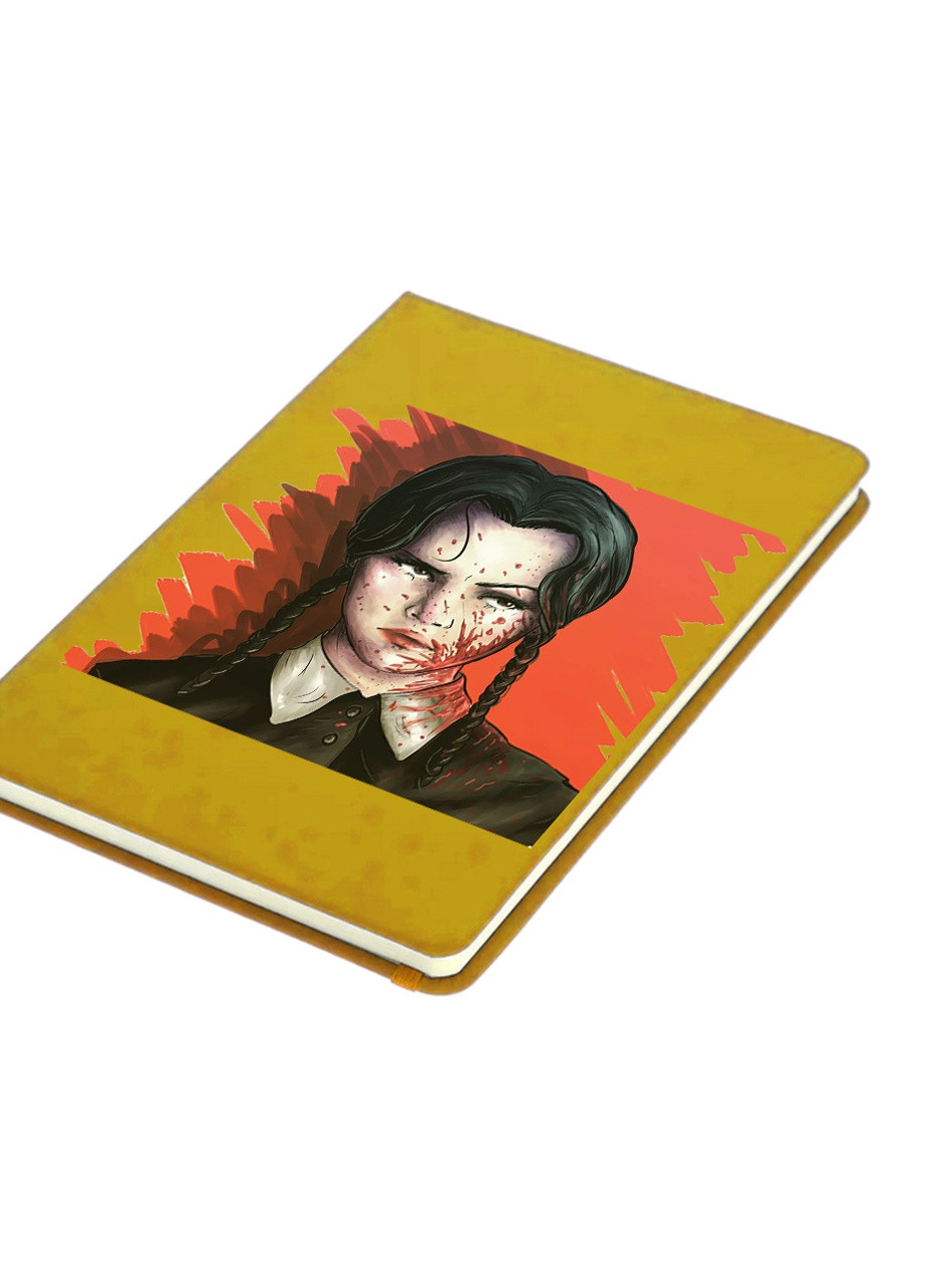 Блокнот А5 Уэнздей постер (Wendsday) Желтый (92228-3928-SY) MobiPrint (257324896)