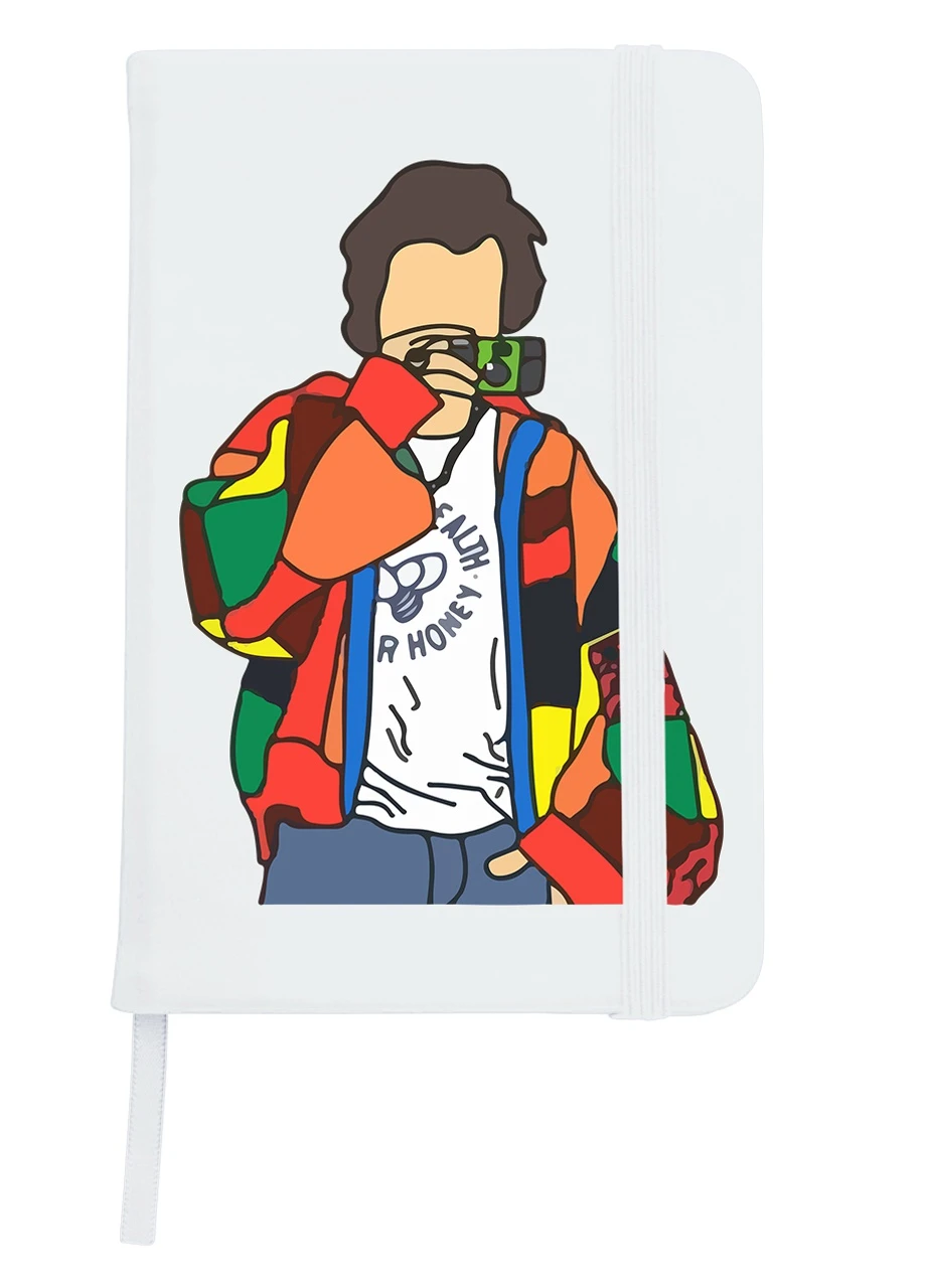 Блокнот А5 Гаррі Стайлз Білий (92228-3800-WT) MobiPrint (257327476)
