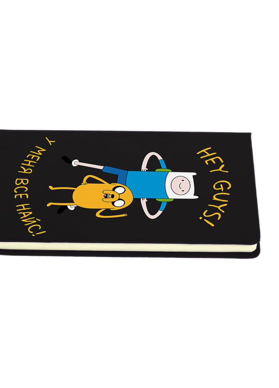 Блокнот А5 Фін і Джейк пес (Finn & Jake the dog) Чорний (92228-1579-BK) MobiPrint (257321903)
