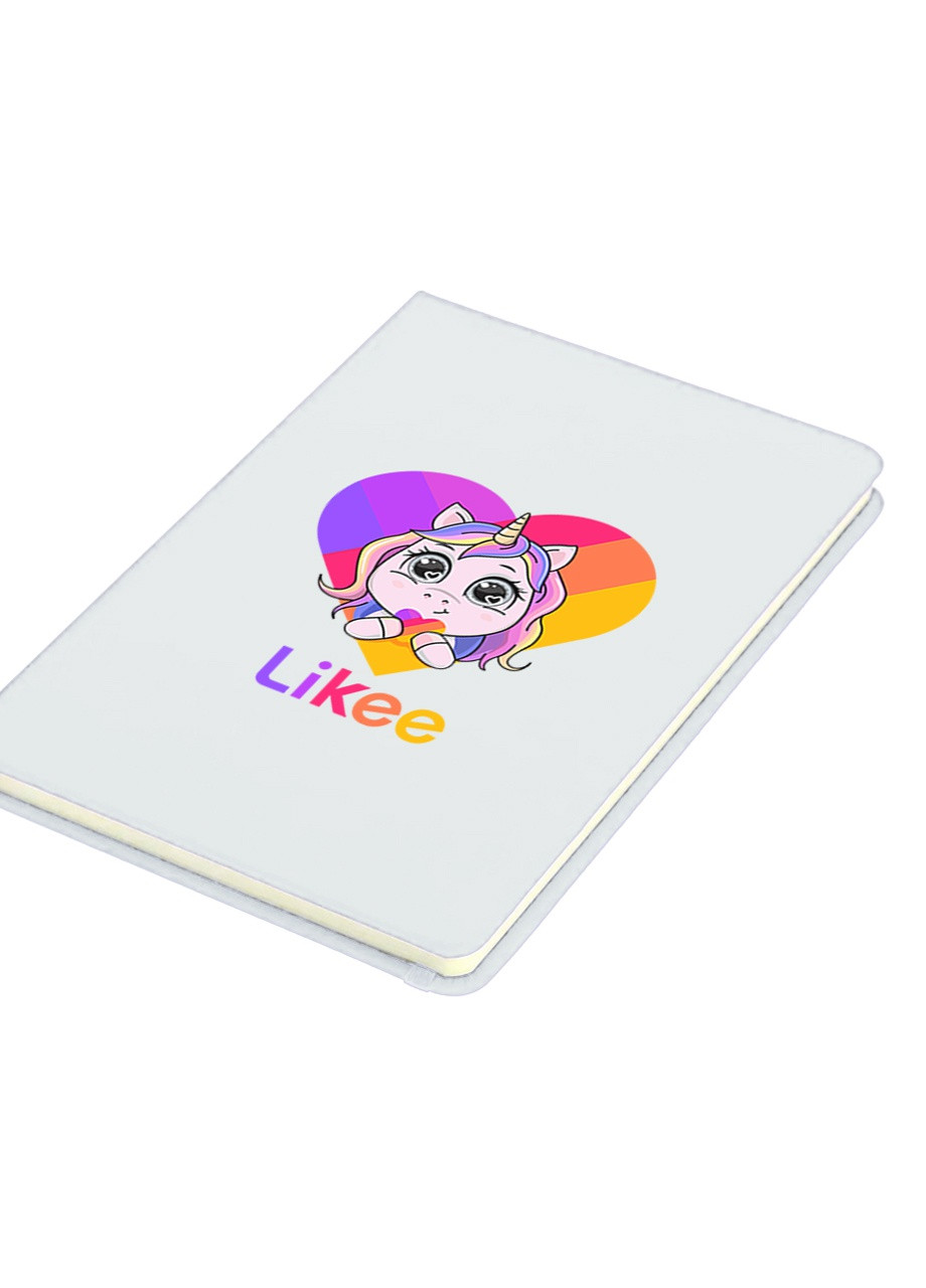 Блокнот А5 Лайки Единорог (Likee Unicorn) Белый (92228-1593-WT) MobiPrint (257324931)
