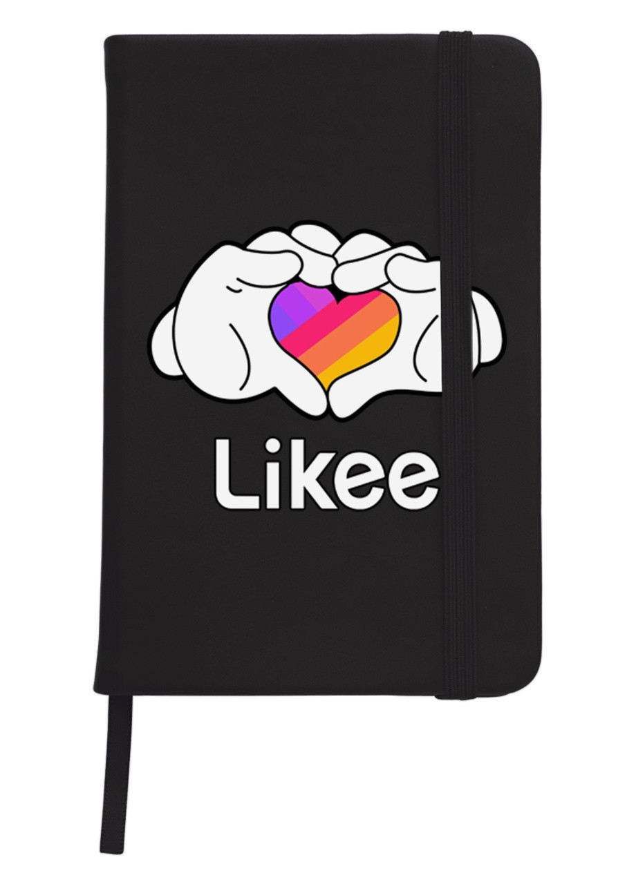 Блокнот А5 Likee Чорний (92228-1711-BK) MobiPrint (257327166)