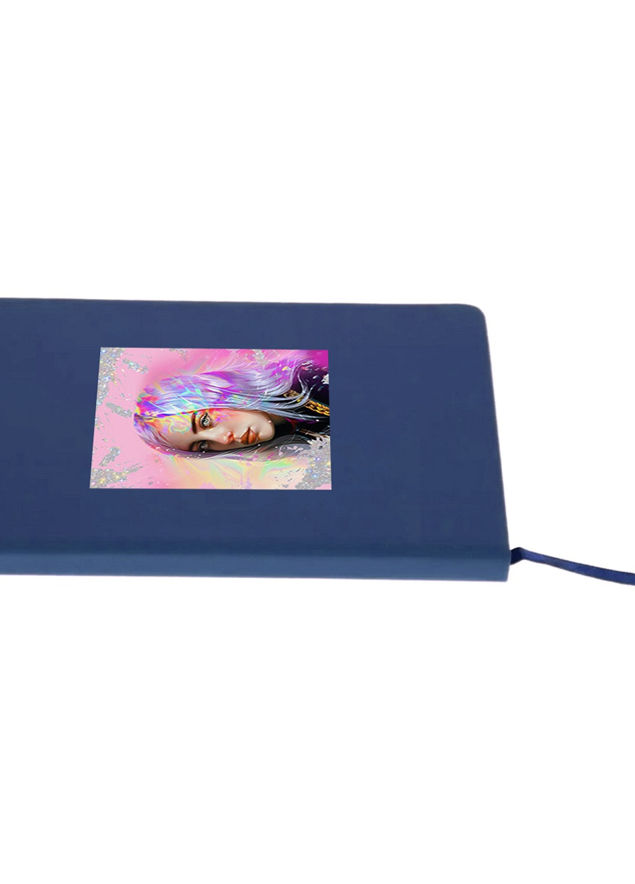 Блокнот А5 Билли Айлиш (Billie Eilish) Темно-синий (92228-1604-NB) MobiPrint (257325110)