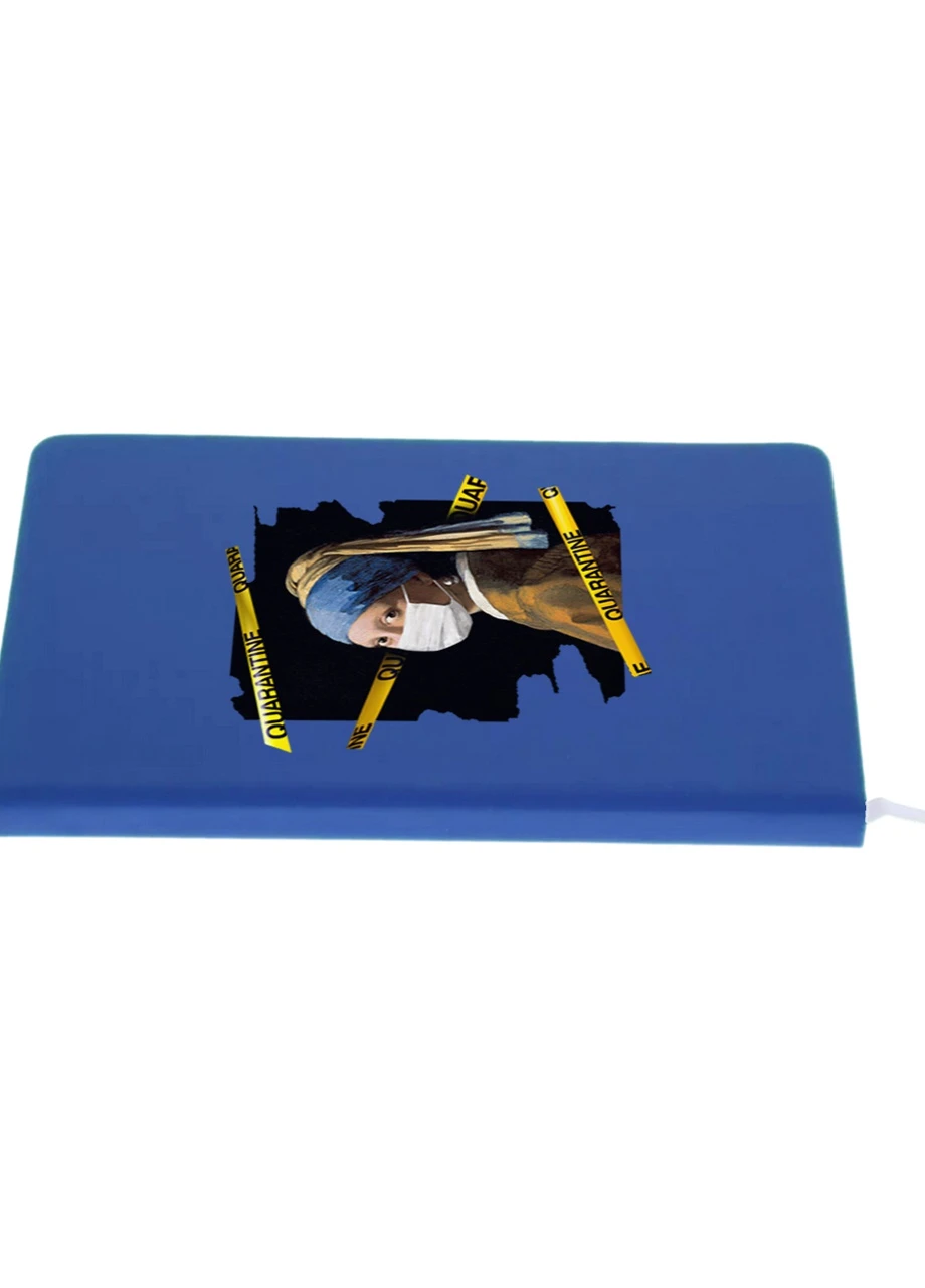 Блокнот А5 Дівчина з перлами Світло-блакитний (92228-1417-SK) MobiPrint (257322069)