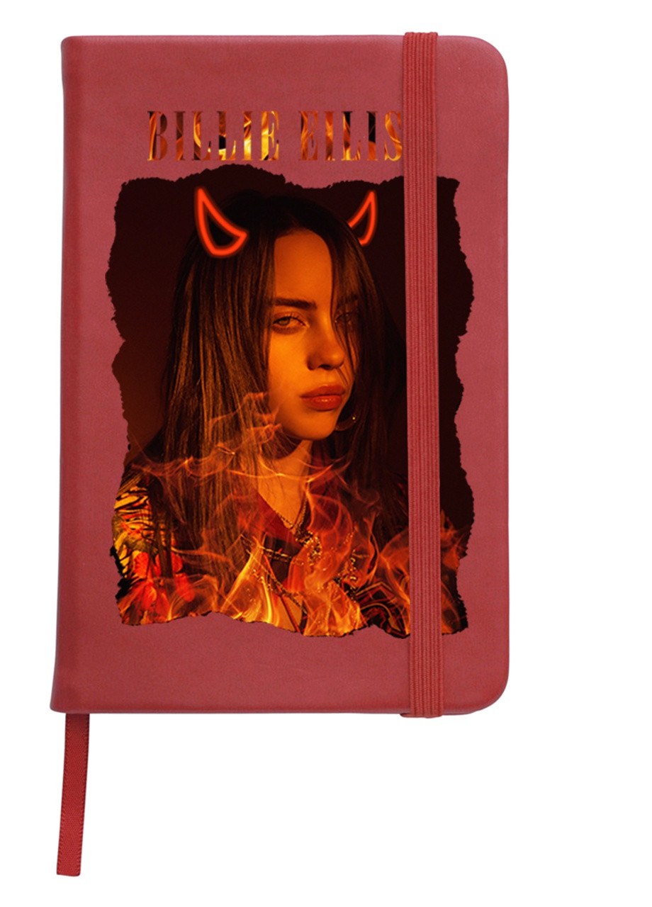Блокнот А5 Біллі Айліш (Billie Eilish) Червоний (92228-1602-RD) MobiPrint (257322458)