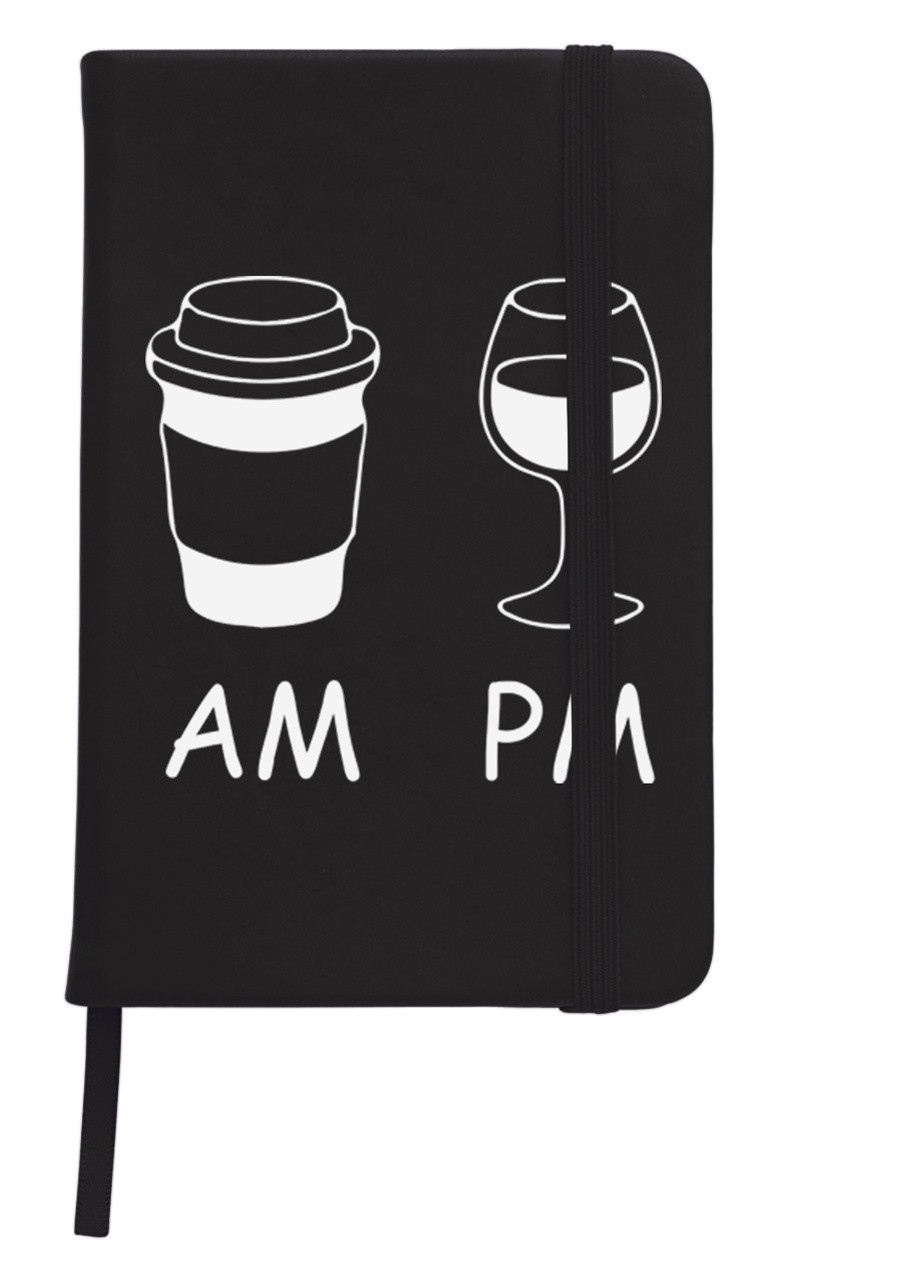 Блокнот А5 AM/PM Чорний (92228-1640-BK) MobiPrint (257325233)