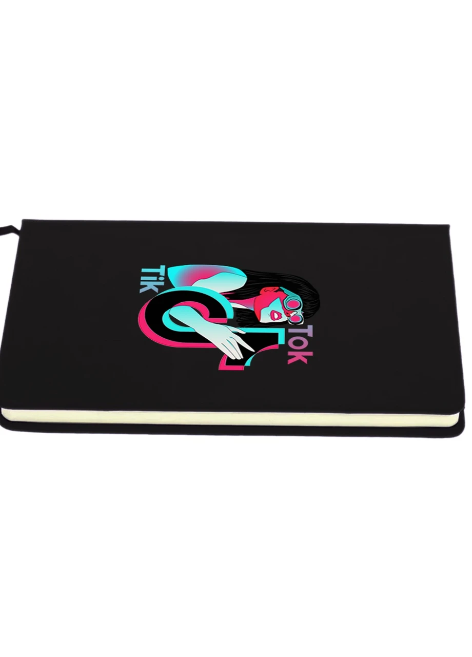 Блокнот А5 Тік Тік (Tik Tok Girl) Чорний (92228-1647-BK) MobiPrint (257326025)