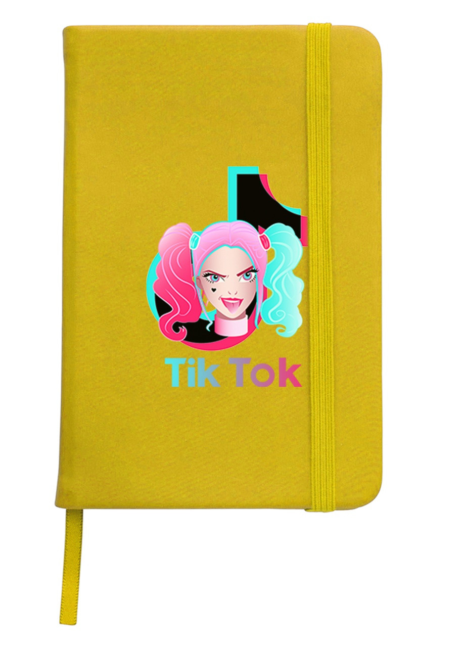 Блокнот А5 Тік Струм (Tik Tok Harley Quinn) Жовтий (92228-1646-SY) MobiPrint (257322175)