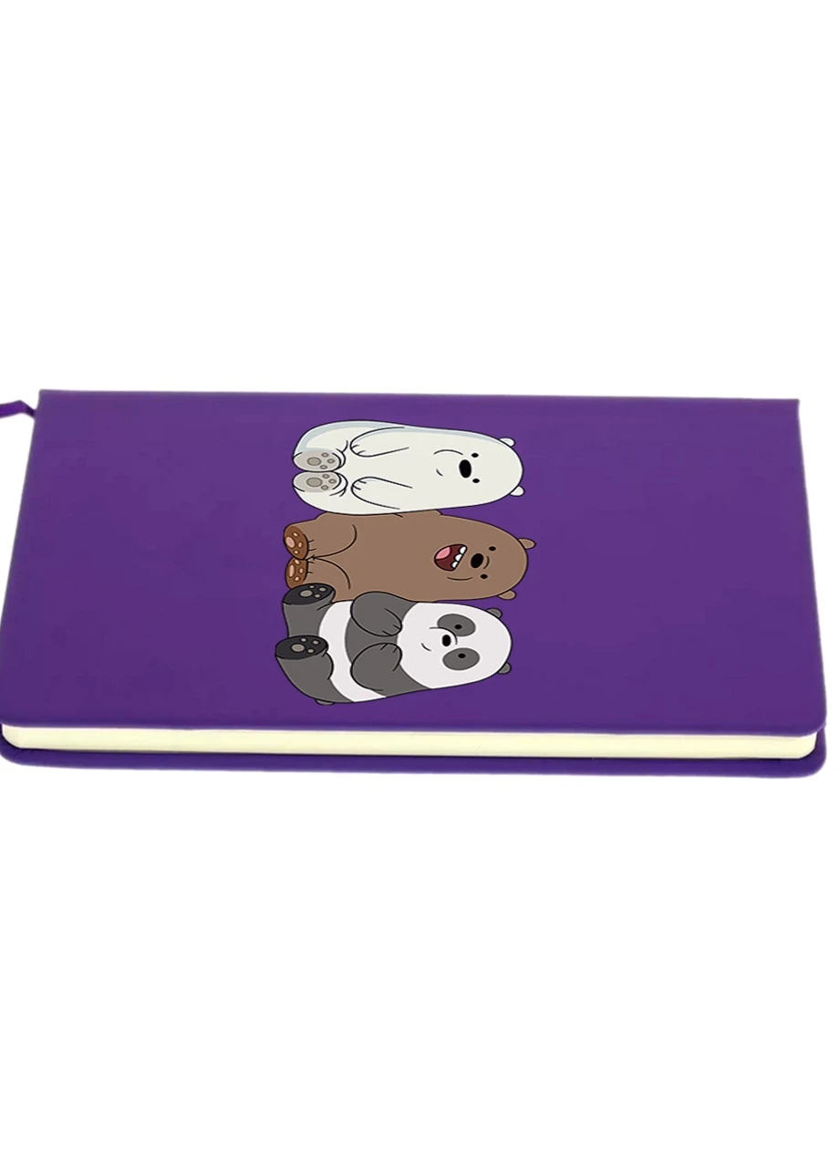 Блокнот А5 Три медведя (We Bare bears) Фиолетовый (92228-1774-PU) MobiPrint (257323833)