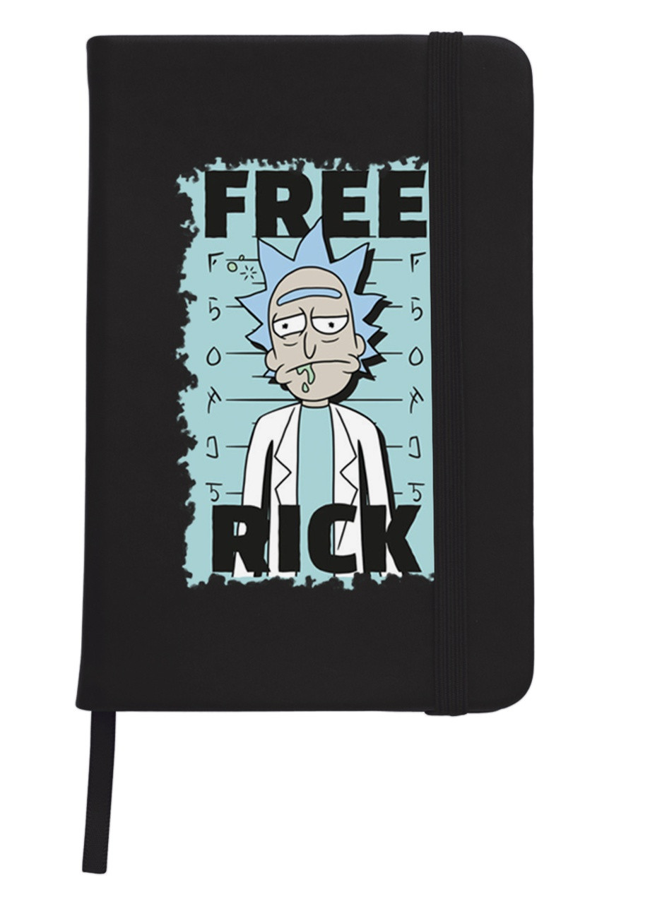 Блокнот А5 Рік і Морті Чорний (92228-1237-BK) MobiPrint (257327027)