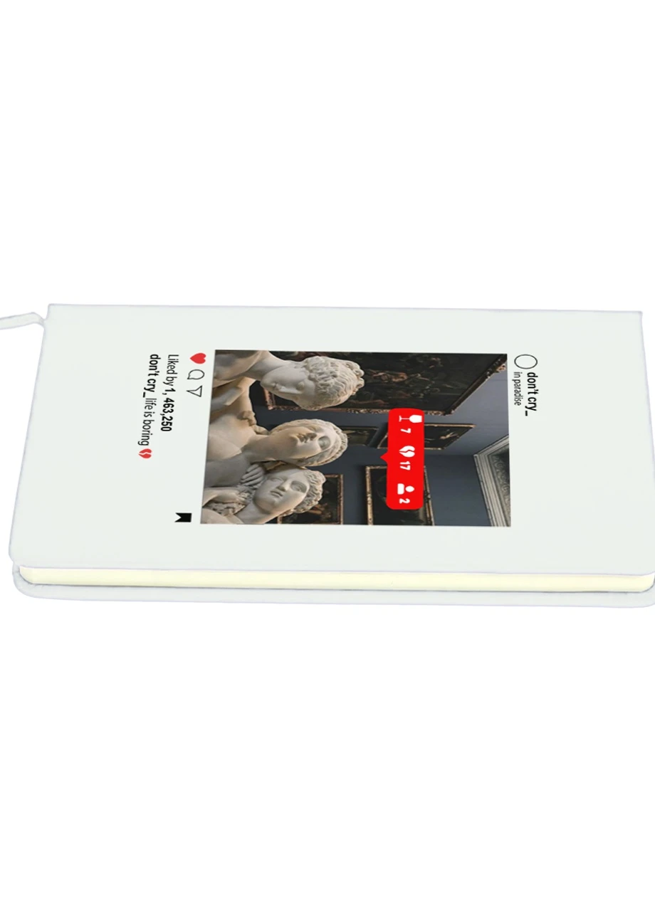 Блокнот А5 Скульптури у Instagram Білий (92228-1589-WT) MobiPrint (257323261)