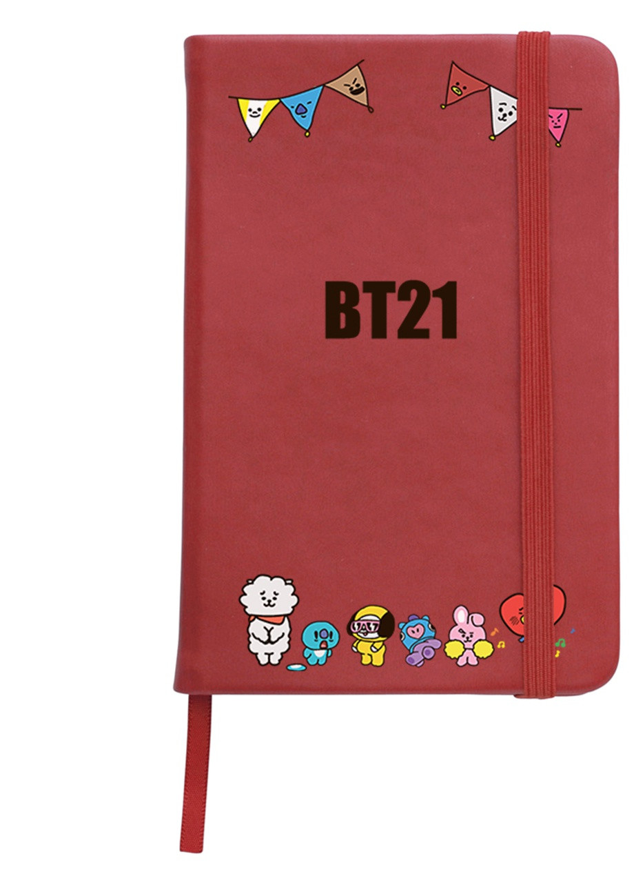 Блокнот А5 БТС (BTS) Червоний (92228-1168-RD) MobiPrint (257324348)