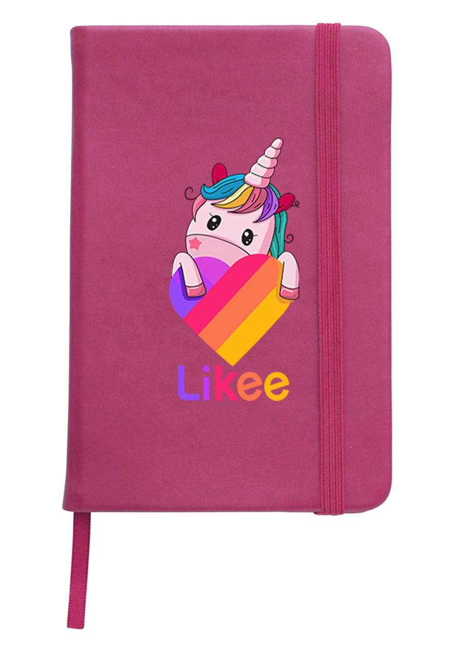 Блокнот А5 Лайки Единорог (Likee Unicorn) Малиновый (92228-1597-FU) MobiPrint (257325591)