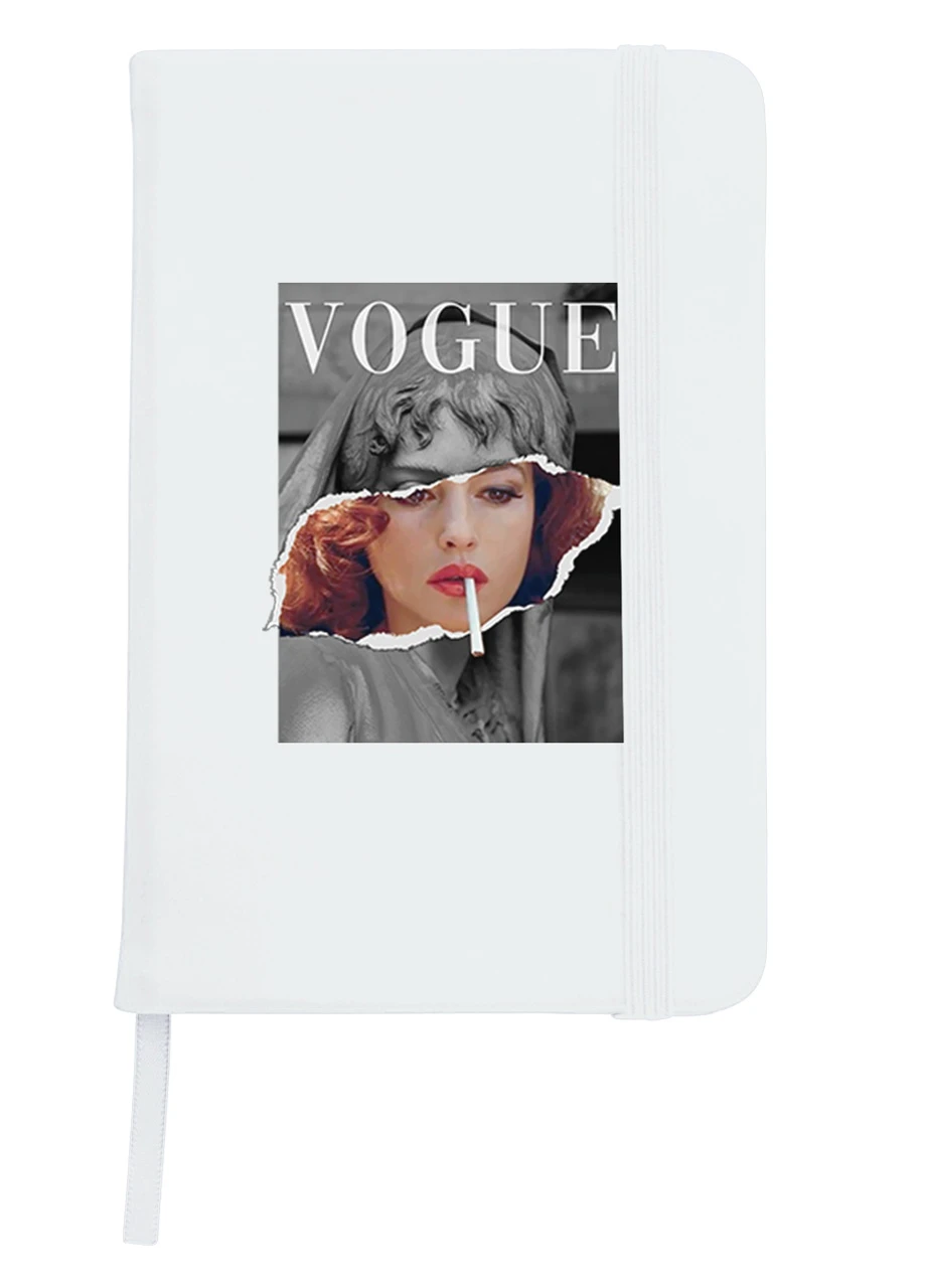 Блокнот А5 Моніка Беллуччі (Monica Bellucci) Білий (92228-1588-WT) MobiPrint (257324095)