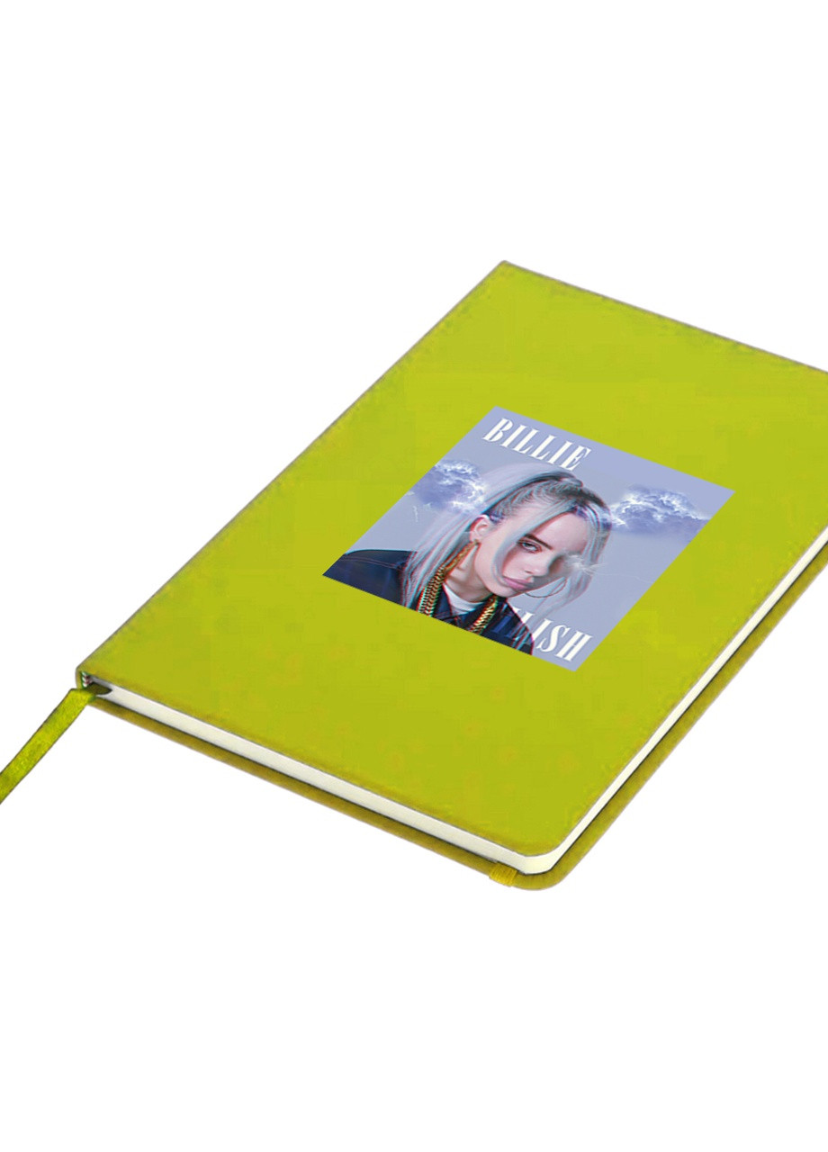 Блокнот А5 Біллі Айліш (Billie Eilish) Салатовий (92228-1603-LM) MobiPrint (257322794)