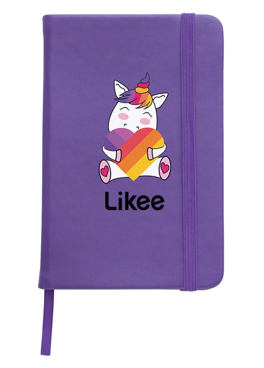 Блокнот А5 Лайк Єдиноріг (Likee Unicorn) Фіолетовий (92228-1037-PU) MobiPrint (257326225)