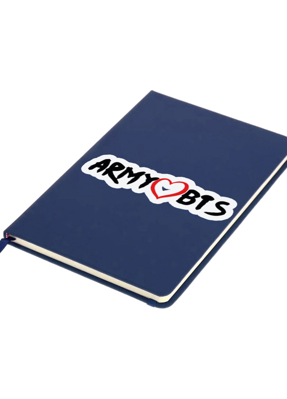 Блокнот А5 БТС (BTS) Темно-синій (92228-1100-NB) MobiPrint (257323682)