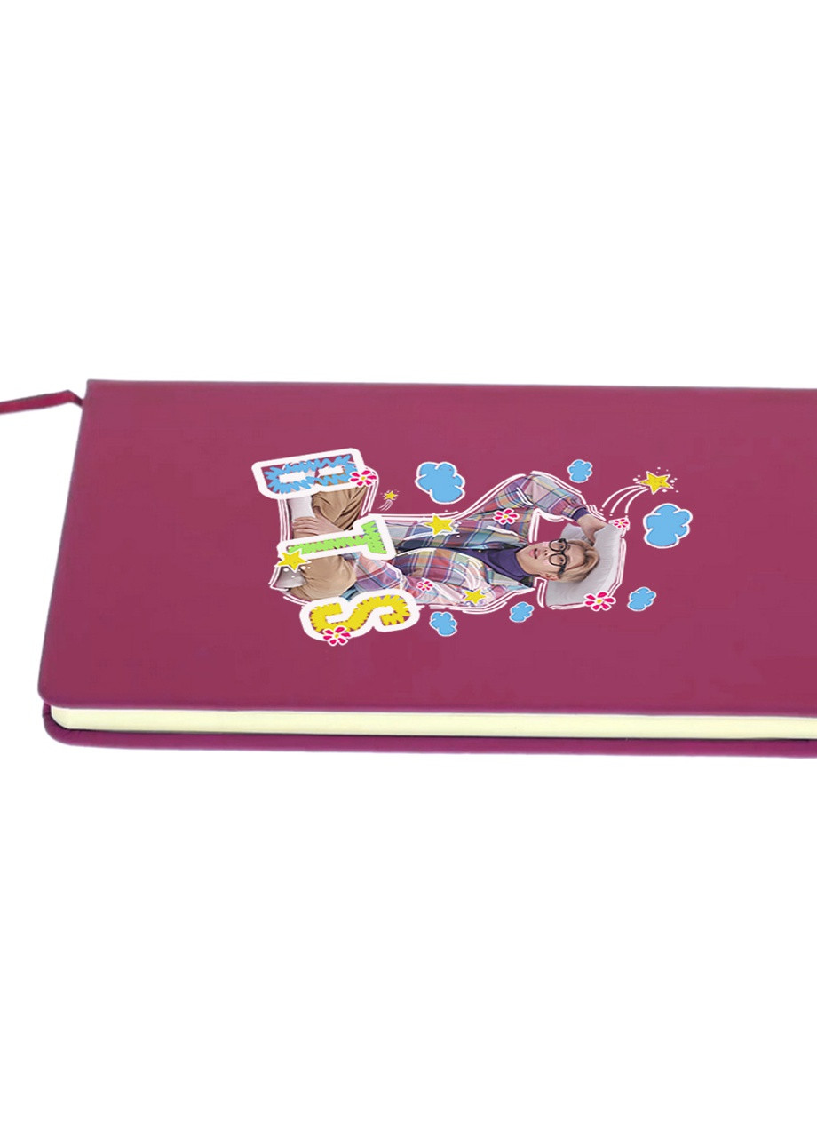 Блокнот А5 БТС (BTS) Малиновий (92228-1066-FU) MobiPrint (257325905)