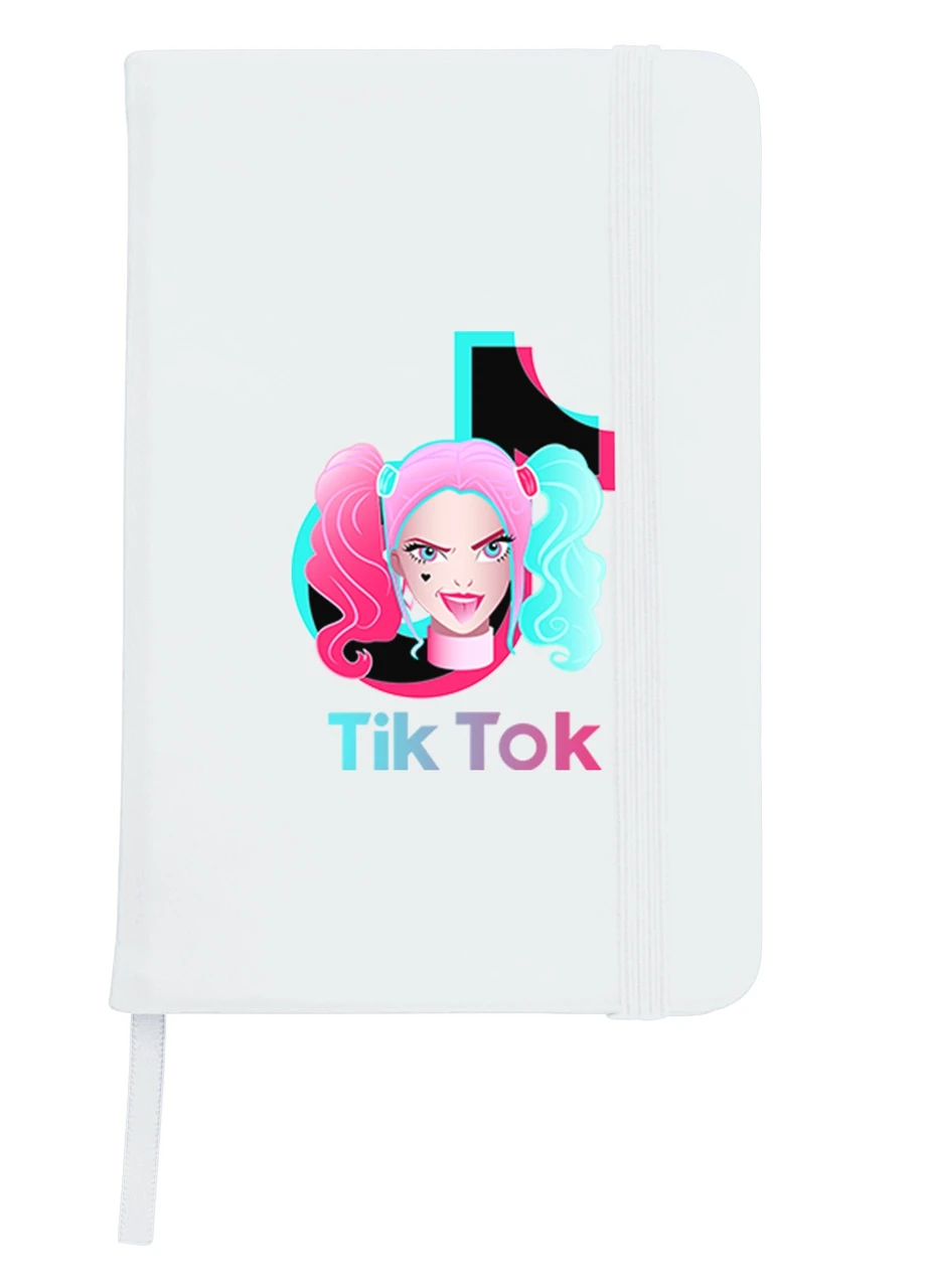 Блокнот А5 Тік Струм (Tik Tok Harley Quinn) Білий (92228-1646-WT) MobiPrint (257322026)