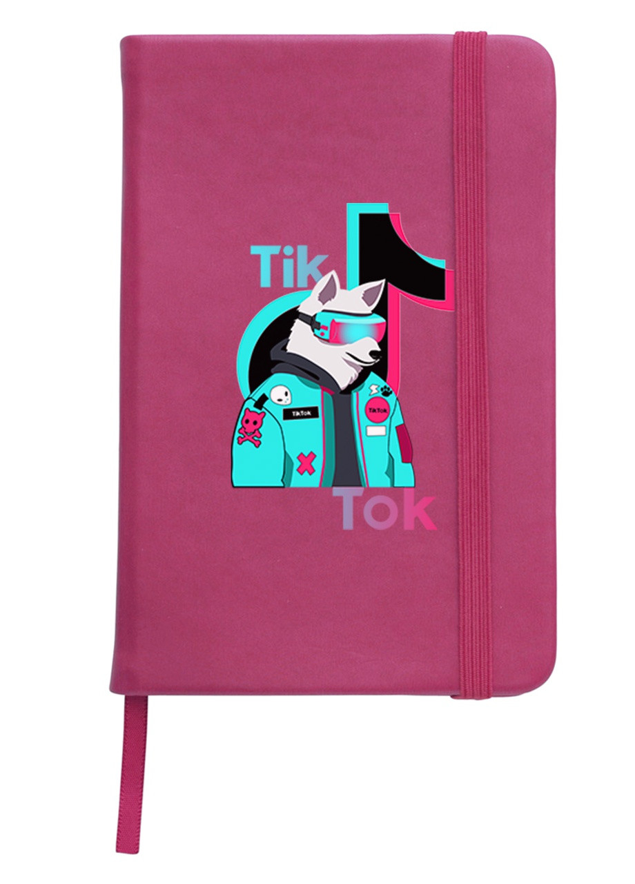 Блокнот А5 Тик Ток (Tik Tok Dog) Малиновый (92228-1645-FU) MobiPrint (257322724)