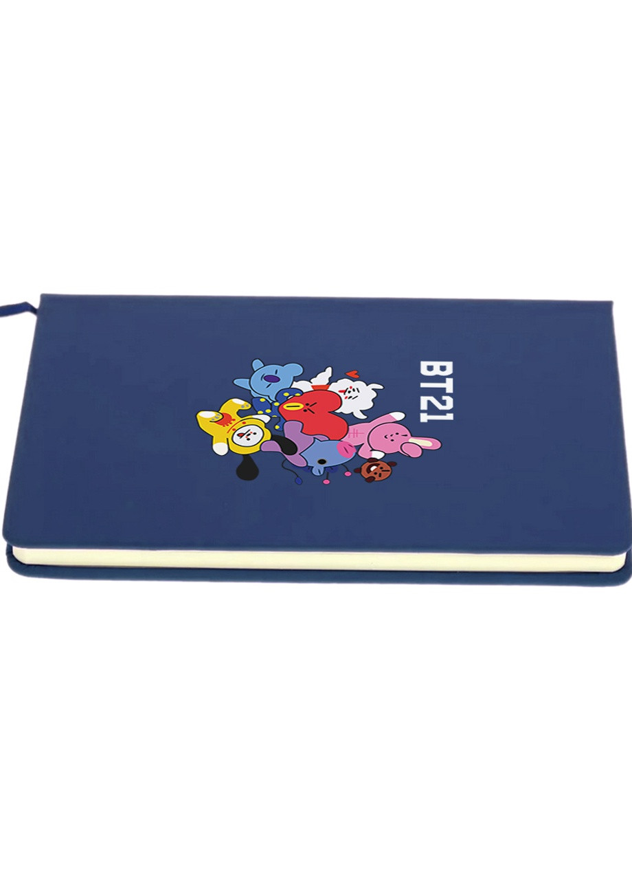 Блокнот А5 БТС (BTS) Темно-синій (92228-1166-NB) MobiPrint (257327171)