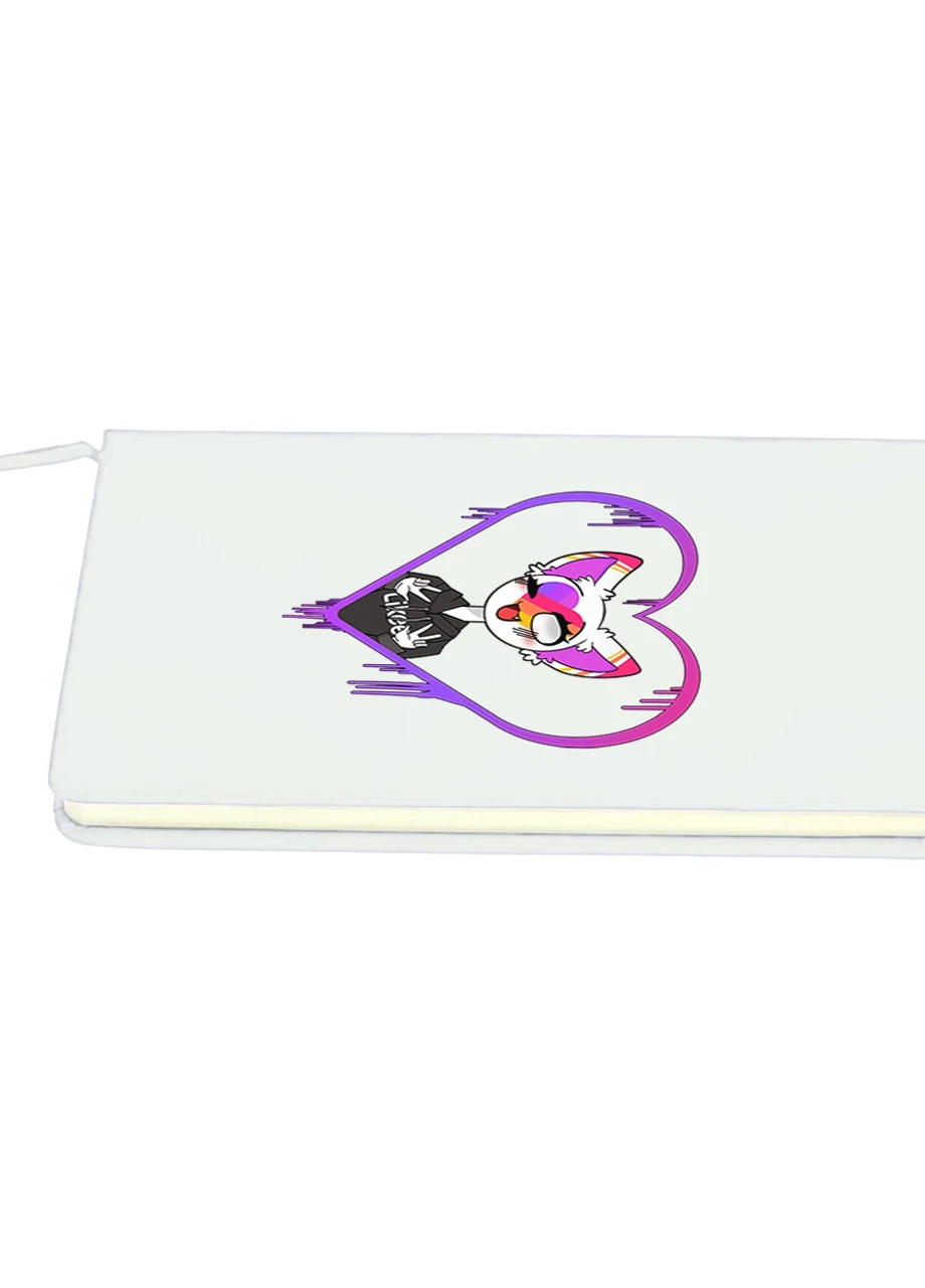 Блокнот А5 Лайк Котик (Likee Cat) Білий (92228-1038-WT) MobiPrint (257323167)