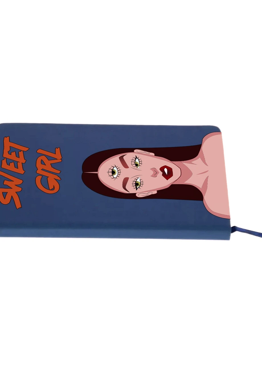 Блокнот А5 Sweet girl Темно-синій (92228-1634-NB) MobiPrint (257326768)