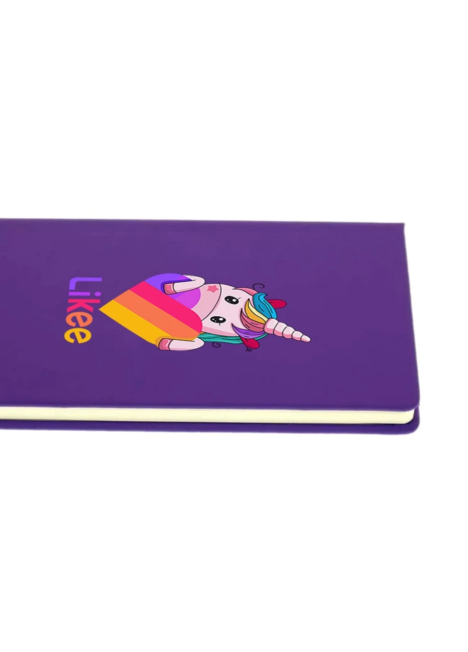 Блокнот А5 Лайки Единорог (Likee Unicorn) Фиолетовый (92228-1597-PU) MobiPrint (257324541)