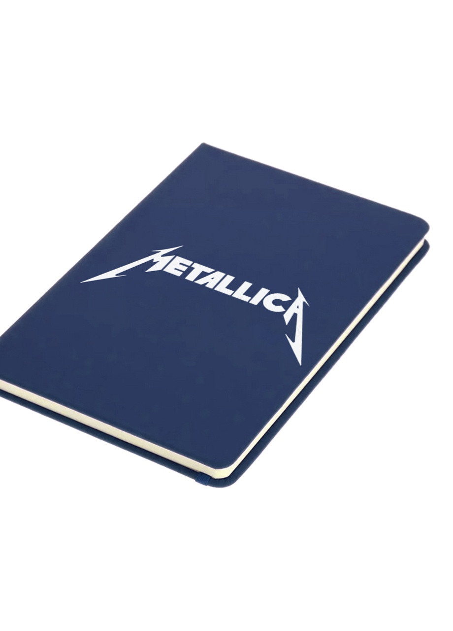 Блокнот А5 Металіка (Metallica) Темно-синій (92228-1965-NB) MobiPrint (257321792)
