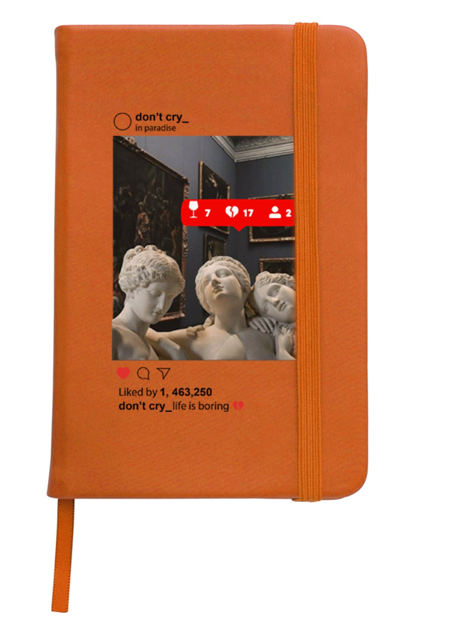 Блокнот А5 Скульптуры в Instagram Оранжевый (92228-1589-OG) MobiPrint (257328161)