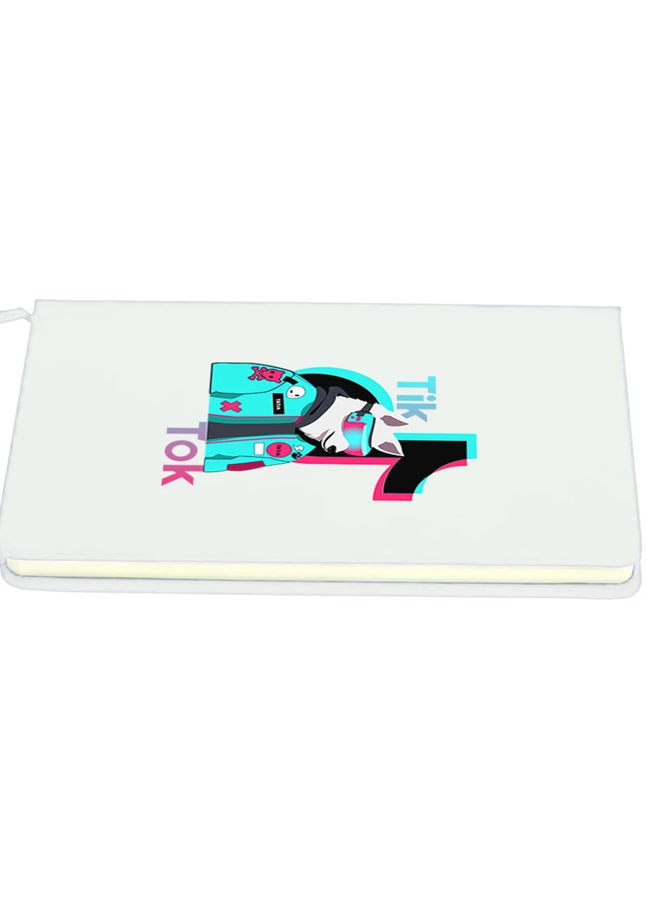 Блокнот А5 Тік Струм (Tik Tok Dog) Білий (92228-1645-WT) MobiPrint (257327425)