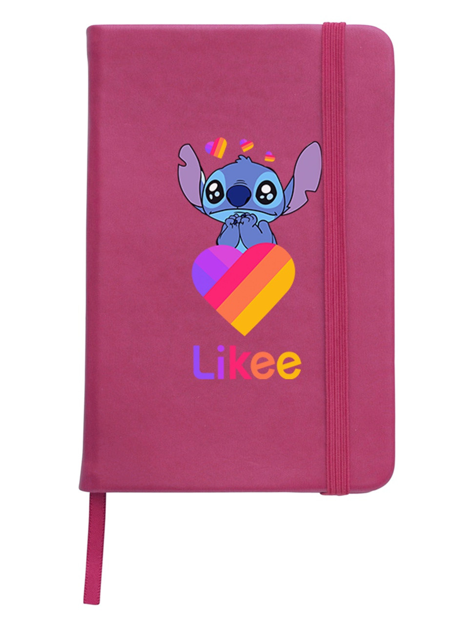 Блокнот А5 Стич Лайки (Stitch Likee) Малиновий (92228-1596-FU) MobiPrint (257325490)