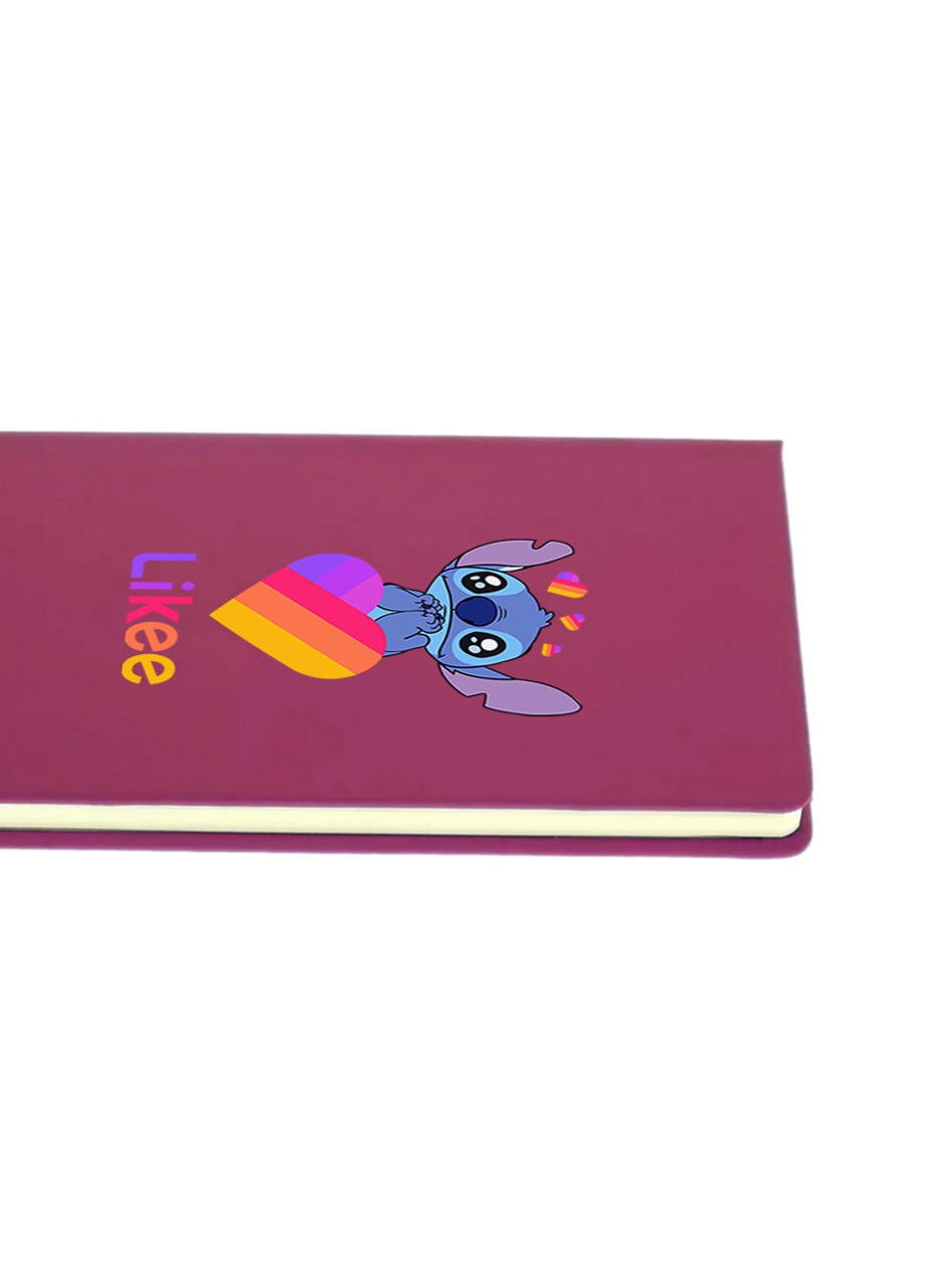 Блокнот А5 Стич Лайки (Stitch Likee) Малиновий (92228-1596-FU) MobiPrint (257325490)