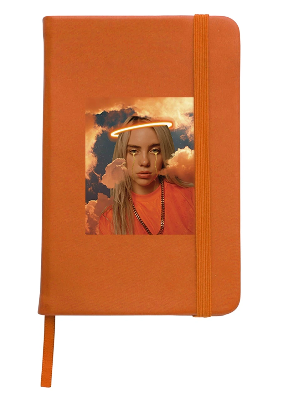 Блокнот А5 Билли Айлиш (Billie Eilish) Оранжевый (92228-1600-OG) MobiPrint (257321413)