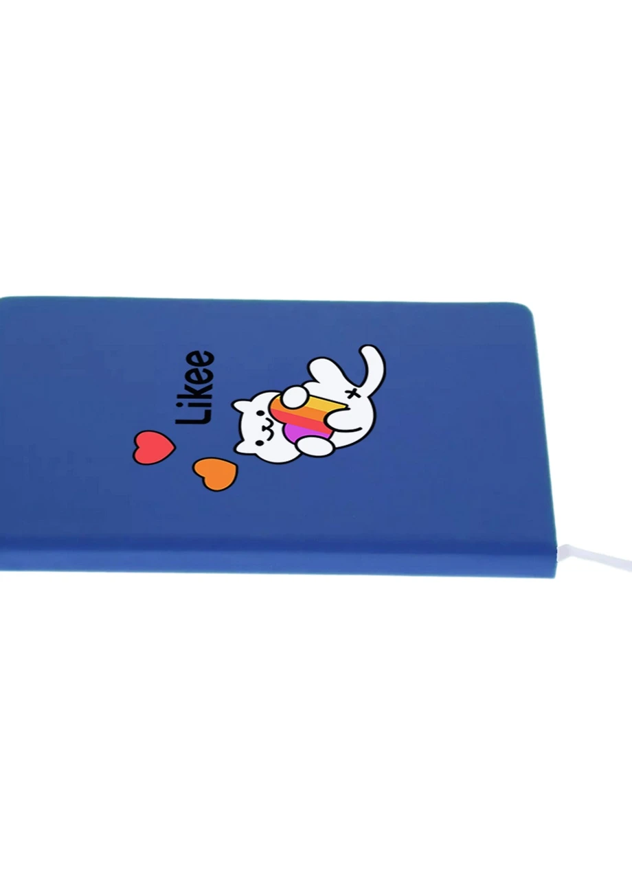 Блокнот А5 Лайк Котик (Likee Cat) Светло-голубой (92228-1039-SK) MobiPrint (257322708)