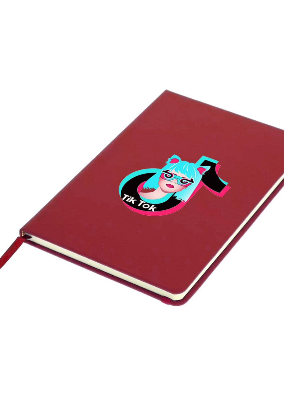 Блокнот А5 Тік Тік (Tik Tok Girl cat) Червоний (92228-1648-RD) MobiPrint (257323226)
