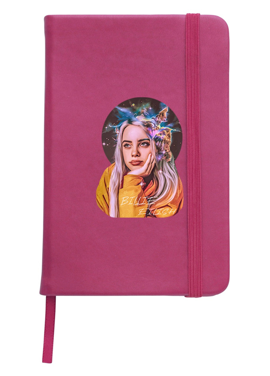 Блокнот А5 Біллі Айліш (Billie Eilish) Малиновий (92228-1605-FU) MobiPrint (257323279)