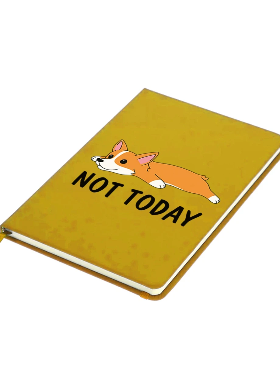 Блокнот А5 Не сьогодні (Not Today) Жовтий (92228-2019-SY) MobiPrint (257328916)