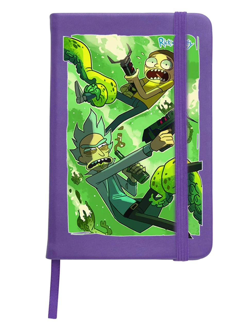 Блокнот А5 Рік і Морті Фіолетовий (92228-1234-PU) MobiPrint (257322693)