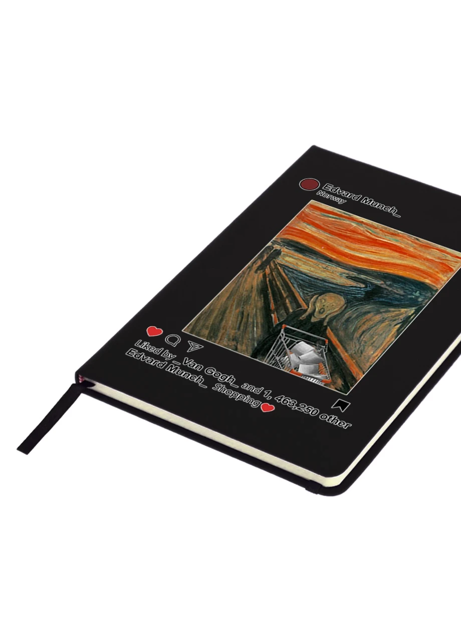 Блокнот А5 Крик Чорний (92228-1418-BK) MobiPrint (257324724)