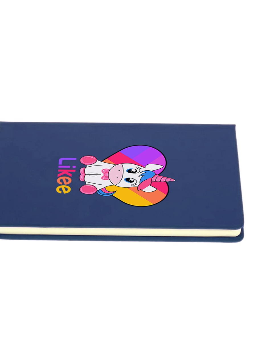 Блокнот А5 Лайки Единорог (Likee Unicorn) Темно-синий (92228-1594-NB) MobiPrint (257325866)