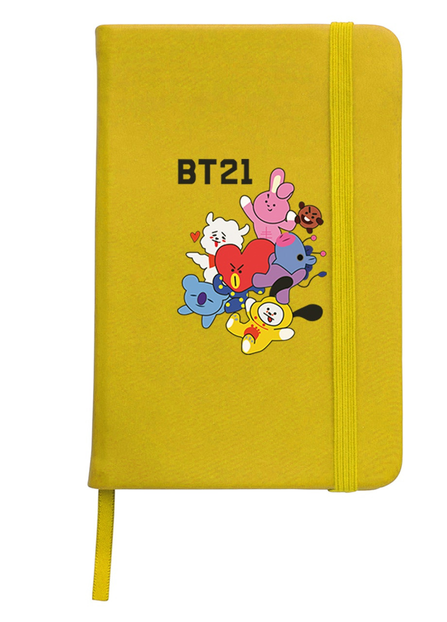 Блокнот А5 БТС (BTS) Жовтий (92228-1166-SY) MobiPrint (257324429)