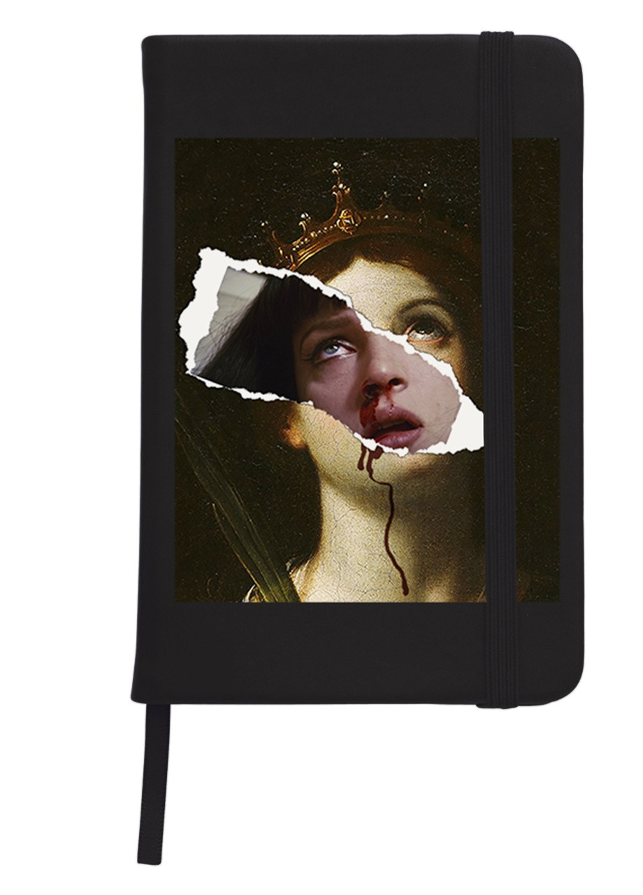 Блокнот А5 Розуму Турман (Pulp Fiction) Чорний (92228-1587-BK) MobiPrint (257322698)