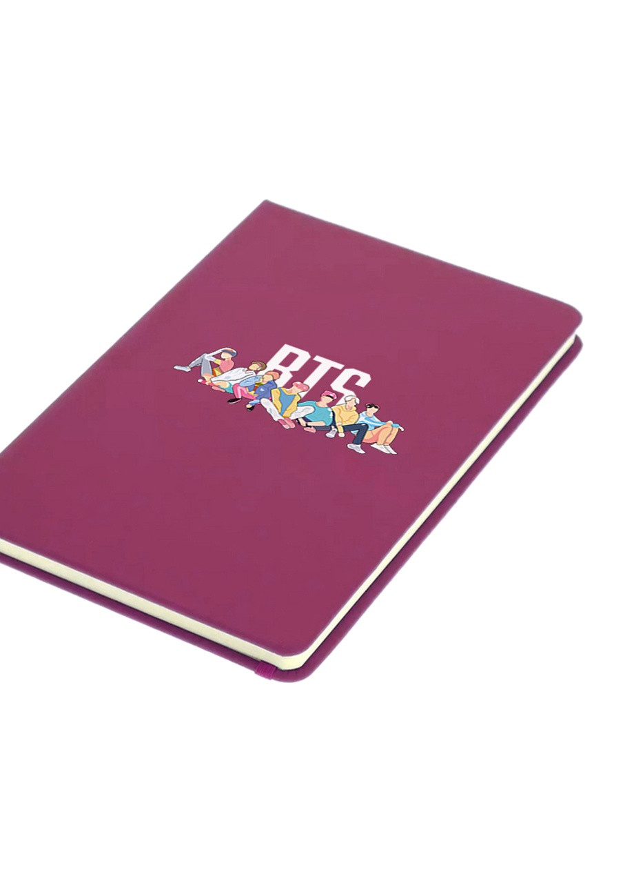 Блокнот А5 БТС (BTS) Малиновый (92228-1061-FU) MobiPrint (257326852)