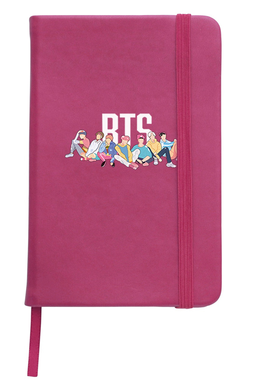 Блокнот А5 БТС (BTS) Малиновый (92228-1061-FU) MobiPrint (257326852)